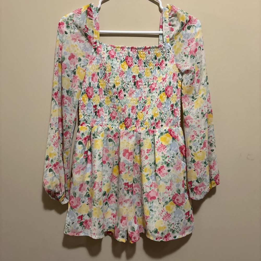 Janie and Jack Floral Romper